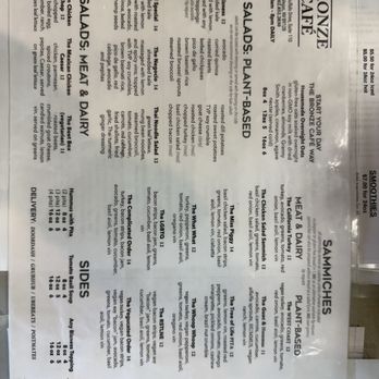 Bronze Cafe - Menu - Sandwiches Near Me - Las Vegas, Nevada