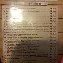 Restaurante O Alemão - Cardápio