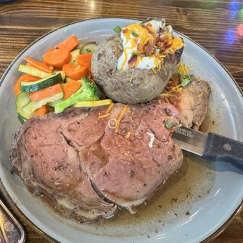Laughing Monk Brewing - Prime rib dinner with a baked potato vs mashed potatoes - Brewpubs Near Me - Scotts Valley, California Laughing Monk Brewing - Prime rib dinner with a baked potato vs mashed potatoes - Brewpubs Near Me - Scotts Valley, California