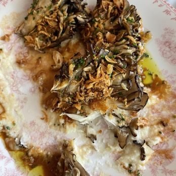 The Red Lion Inn - Roasted Miataki mushrooms in sauce - Hotels Near Me - Stockbridge, Massachusetts