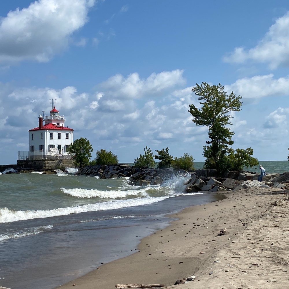 Beautiful light house on Lake Erie Beautiful light house on Lake Erie