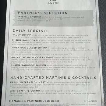 Bonefish Grill - July's specials - Seafood Near Me - Orlando, Florida