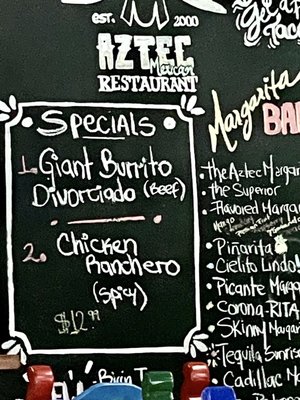 Menu photo 1 The Aztec Restaurant Framington, MA