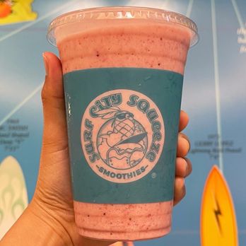 Surf City Squeeze - Strawberry Banana Smoothie - Juice Bars & Smoothies Near Me - Pleasanton, California