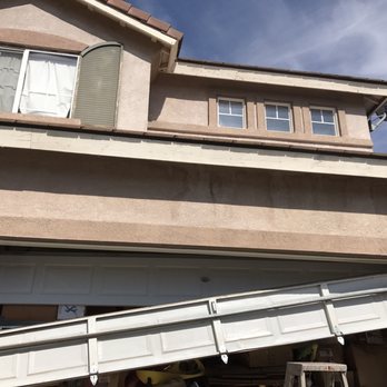 Garage Medics - Door panel hanging from one end, took a flip and was dangling!! - Garage Door Services Near Me - San Dimas, California Garage Medics - Door panel hanging from one end, took a flip and was dangling!! - Garage Door Services Near Me - San Dimas, California