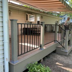 Ace Interiors Construction & Maintenance - New composite deck with new aluminum handrails
