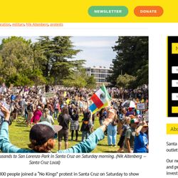 KION-TV - Santa Cruz Anti Trump Demonstration