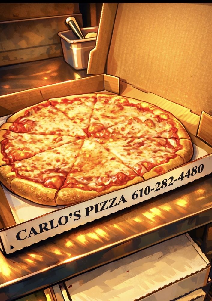 Food from Carlo's Pizza