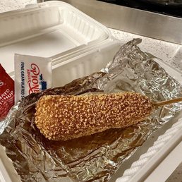 Korean cheese corn dog Korean cheese corn dog