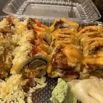Sen Dai Sushi - Ohio Roll (left, $10.50), Honda roll (right, $11.50). both deep fried - Japanese Near Me - Milpitas, California Sen Dai Sushi - Ohio Roll (left, $10.50), Honda roll (right, $11.50). both deep fried - Japanese Near Me - Milpitas, California