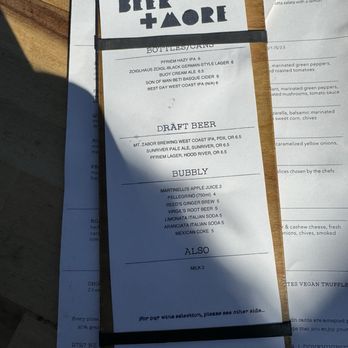 Dove Vivi - Back of Drink Menu - Pizza Near Me - Portland, Oregon Dove Vivi - Back of Drink Menu - Pizza Near Me - Portland, Oregon