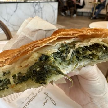 The French Workshop - Delish, even cold. (Spinach pie, but they have a fancier name for it. Very good!) - Bakeries Near Me - Bayside, New York The French Workshop - Delish, even cold. (Spinach pie, but they have a fancier name for it. Very good!) - Bakeries Near Me - Bayside, New York