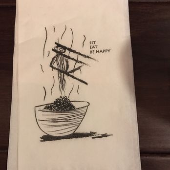 R101 Ramen - Cute napkin design - Ramen Near Me - Glendale, California R101 Ramen - Cute napkin design - Ramen Near Me - Glendale, California