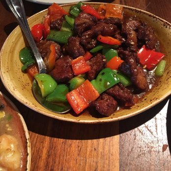 P.F. Chang's - The Old portion size with rice on side as it should be- pepper steak - Chinese Near Me - White Plains, New York P.F. Chang's - The Old portion size with rice on side as it should be- pepper steak - Chinese Near Me - White Plains, New York