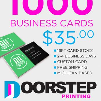 Doorstep Printing - Business Cards - Printing Services Near Me - Detroit, Michigan Doorstep Printing - Business Cards - Printing Services Near Me - Detroit, Michigan