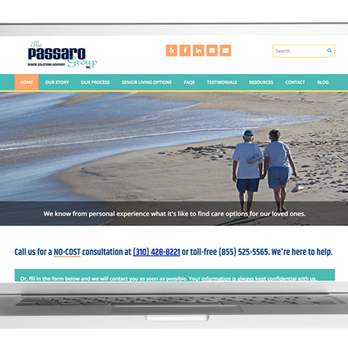 Rotem Studio - Website for senior living/eldercare consultants. Designed with seniors in mind, with a easy navigation, and warm but professional palette. - Web Design Near Me - Los Angeles, California