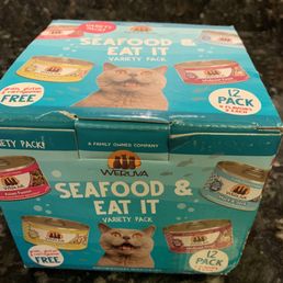 Weruva's variety pack. Smaller cans, perfect for our cat. Weruva's variety pack. Smaller cans, perfect for our cat.