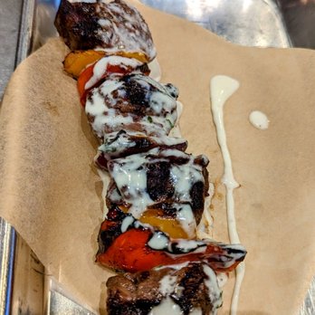 Simply Fish Seafood - Fillet mignon skewer - Fish & Chips Near Me - Costa Mesa, California