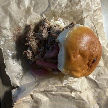 Hawaiian Bros Island Grill - 1 single pulled pork slider - Hawaiian Near Me - Austin, Texas Hawaiian Bros Island Grill - 1 single pulled pork slider - Hawaiian Near Me - Austin, Texas
