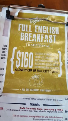 Menu photo 2 Full City Coffee House Buenos Aires, C