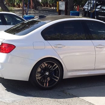 Rich's Tint Shoppe - Madico Charcoal 20 PS back 3 windows 35 PS front 2 windows 2015 M3.  Got the same tint job on my car parked next to it, a 328d. - Car Window Tinting Near Me - Walnut, California