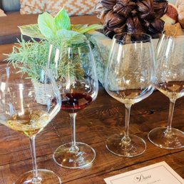 Wine tasting: Chardonnay, Merlot, Zephyr, Oakville Cabernet