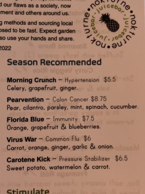 Menu photo 2 NOKturne Juice Bar & World Food Houston, TX
