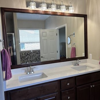 Eagle Design Build - Mirror border built and installed - General Contractors Near Me