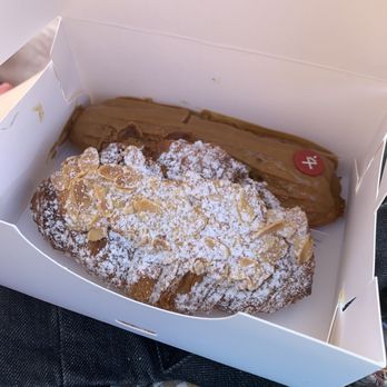 Moulin - Almond Croissant and Cafe Eclair - Cafes Near Me - Laguna Beach, California