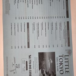 Little Tokyo - Menu
