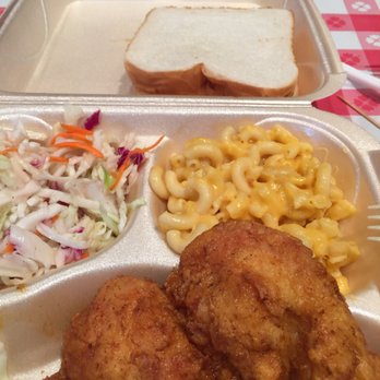 Hot Chicken Takeover - Boneless warm chicken Breast with cole slaw and macaroni and cheese and white bread slices - Southern Near Me - Columbus, Ohio Hot Chicken Takeover - Boneless warm chicken Breast with cole slaw and macaroni and cheese and white bread slices - Southern Near Me - Columbus, Ohio