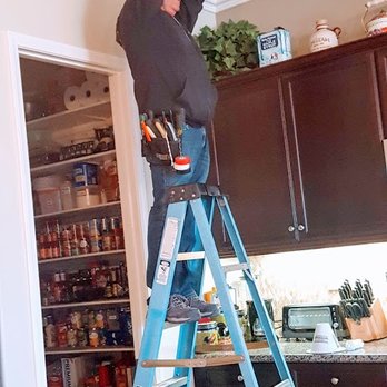MBE Construction - John Working Over His Head - Electricians Near Me - Beaumont, California MBE Construction - John Working Over His Head - Electricians Near Me - Beaumont, California
