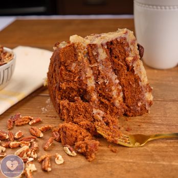 My 2 Sons Bakery - German chocolate cake with coconut pecan filling. - Desserts Near Me My 2 Sons Bakery - German chocolate cake with coconut pecan filling. - Desserts Near Me