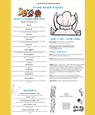 Menu photo 1 Kechy Pizza Baltimore, MD