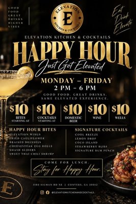 Menu photo 1 Elevation Kitchen & Cocktails Conyers, GA Menu photo 1 Elevation Kitchen & Cocktails Conyers, GA