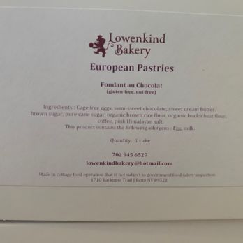 Lowenkind Bakery - Gluten free, nut free - Bakeries Near Me - Reno , Nevada