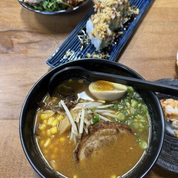 Gojira Ramen & Sushi - Lunch Special with Miso Ramen and Shrimp Tempura Roll - Ramen Near Me - Bishop, California Gojira Ramen & Sushi - Lunch Special with Miso Ramen and Shrimp Tempura Roll - Ramen Near Me - Bishop, California