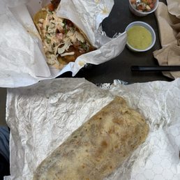 BAJA TACO and CALIFORNIA BURRITO BAJA TACO and CALIFORNIA BURRITO