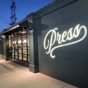 Magnolia Press - Outside - Coffee & Tea Near Me - Waco, Texas Magnolia Press - Outside - Coffee & Tea Near Me - Waco, Texas