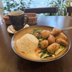 Savory Chay - Green curry with veggie chicken