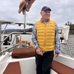 Olympic Coast Sailing Charters and Tours - Happiest husband, ever
