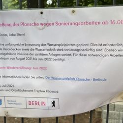 Kinderplansche Plänterwald - Leider ist der Spielplatz geschlossen.