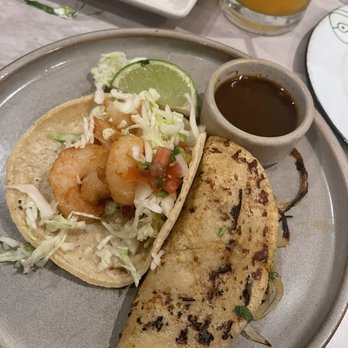 Conejo - Baja taco with shrimp and birria taco. SOOOOOO YUMMY - Mexican Near Me - Richmond, Virginia Conejo - Baja taco with shrimp and birria taco. SOOOOOO YUMMY - Mexican Near Me - Richmond, Virginia