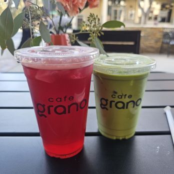 Cafe Grano - Iced matcha Agave & dragonfeuit leomanade - Coffee & Tea Near Me - Burbank, California