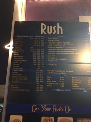 Menu photo 5 Rush Espresso Anchorage, AK