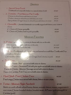 Menu photo 5 Juanita's Mexican Cuisine Riverton, NJ Menu photo 5 Juanita's Mexican Cuisine Riverton, NJ
