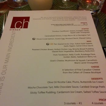 The Chef's House - Winter 2014 menu - Canadian (New) Near Me - Toronto, Ontario The Chef's House - Winter 2014 menu - Canadian (New) Near Me - Toronto, Ontario