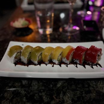 Oku - Vegetarian Rainbow Roll - Sushi Bars Near Me - Santa Barbara, California