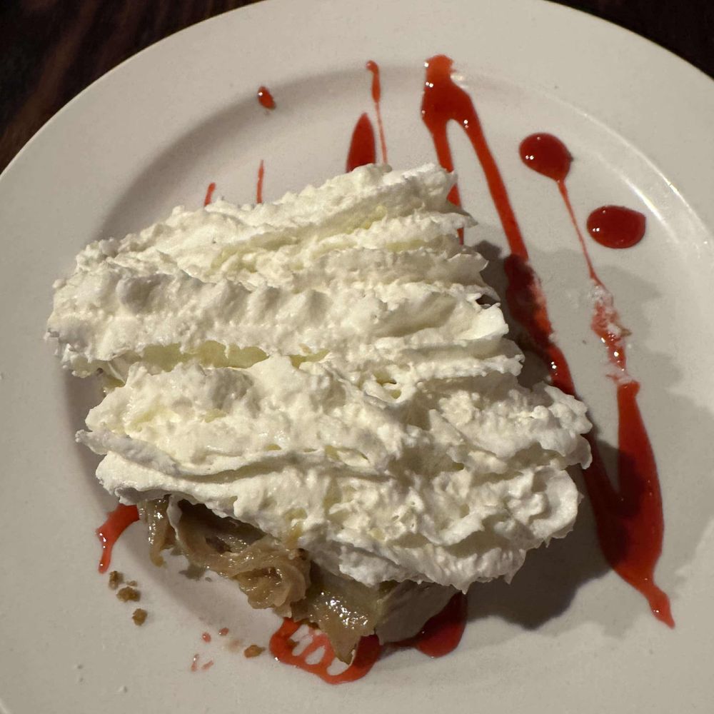 Habibi Lebanon - Banoffee Pie Ginger snap crust with toffee and sliced bananas - Mediterranean Near Me - Davidson, North Carolina