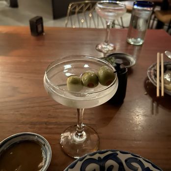 Sumomaya - Monkey martini, very dry with olives and skating. - Mexican Near Me - Scottsdale, Arizona Sumomaya - Monkey martini, very dry with olives and skating. - Mexican Near Me - Scottsdale, Arizona
